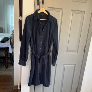 Brooks Brothers Navy Blue Shirt Dress